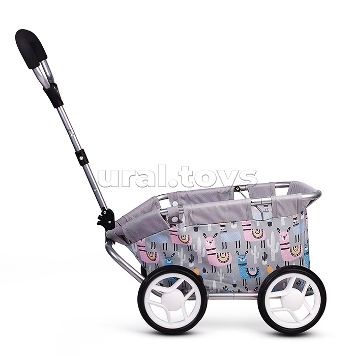 Тележка игрушечная металлическая, принт альпаки