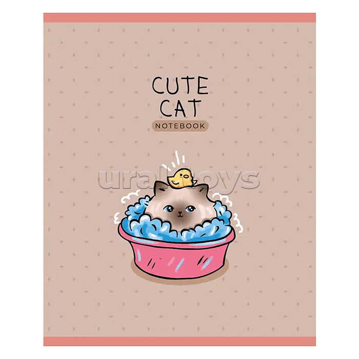 Тетрадь 96л. клетка "Purr-Meow" А5 скрепка