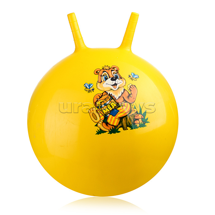 Мяч с рожками 55см "Зверята" (цвет в ассортименте)