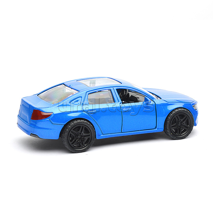 Синяя инерционная машинка с люком, die-cast, 1:32, открывающиеся двери