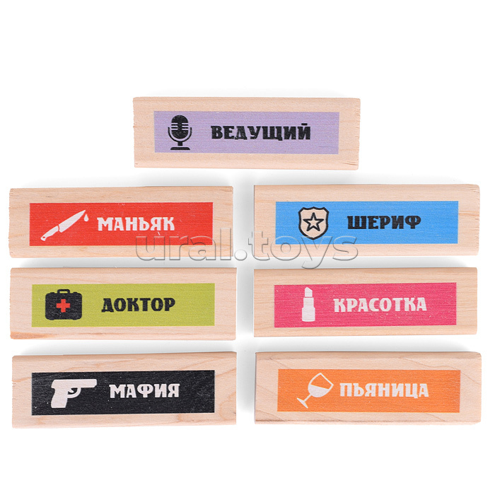 Настольная игра "Джанга башня "Мафия" (54 бруска) Настольная игра "Джанга башня "Мафия" (54 бруска)