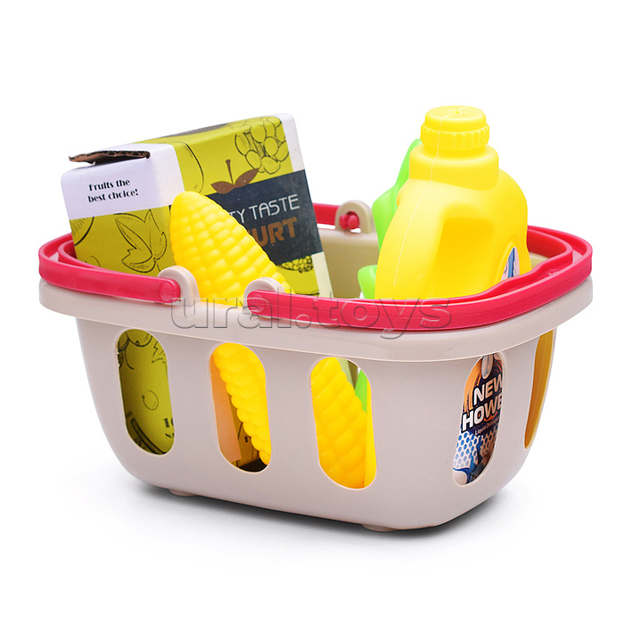 Касса "Играем в магазин" с корзиной, в коробке