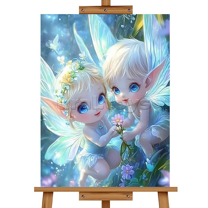 Мозаика алмазная "Сказочные эльфы" 20*30см.