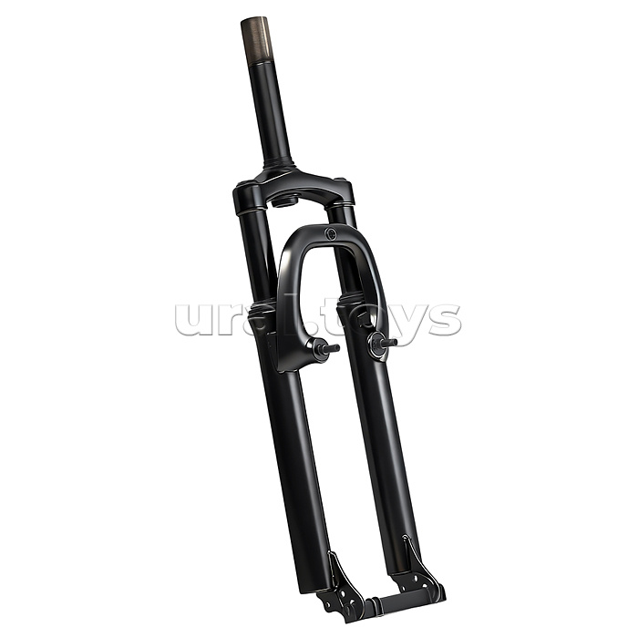 Вилка амортизационная 27,5" стальная, ход 60мм, под диск. торм. шток 1-1/8 210мм, прямой шток, черная