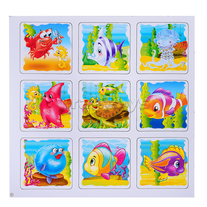 Настольная игра МЕМО "Подводный мир" 36 карточек