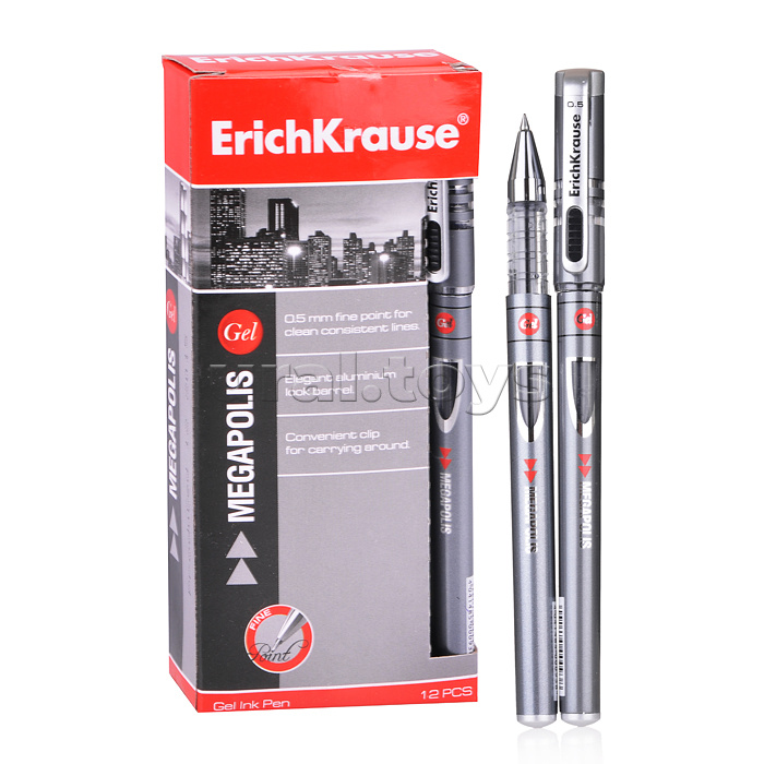Ручка гелевая MEGAPOLIS GEL, цвет чернил черный