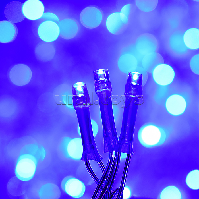 Электрогирлянда светодиодная Бахрома, 6*0,7м, 192 лампы, синий