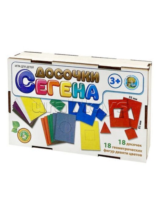 Игра настольная деревянная "Досочки Сегена" в деревянной коробке