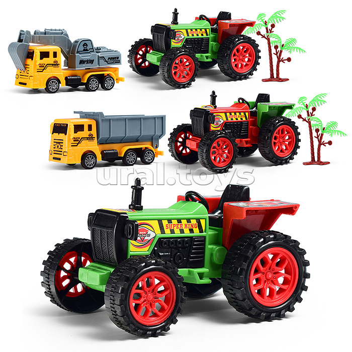 Машина "Трактор с автоцистерной" под колпаком