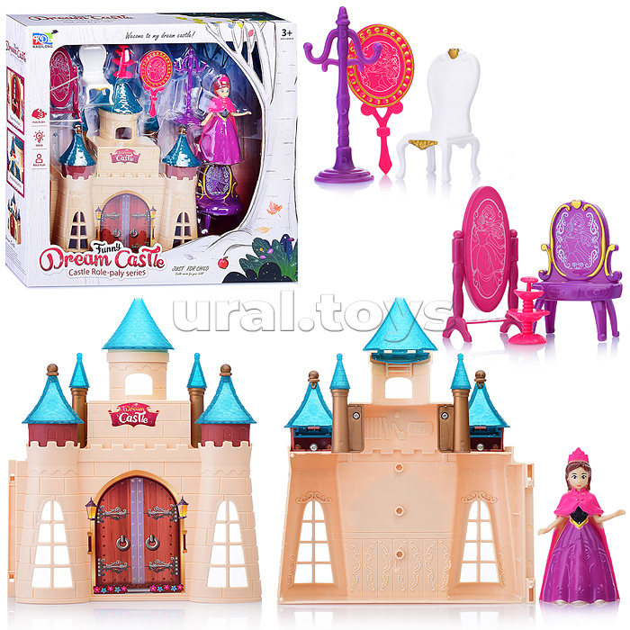 Набор "Замок" с куклой и мебелью, в коробке