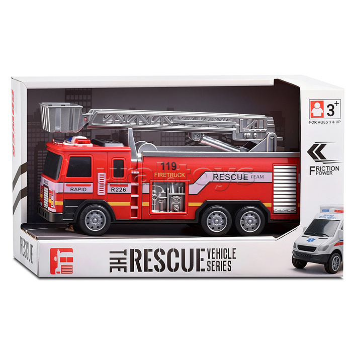 Машина "Пожарная техника" в коробке