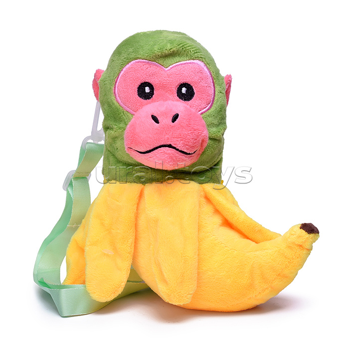 Мягкая игрушка "Обезьяна" с бананом, 30 см.