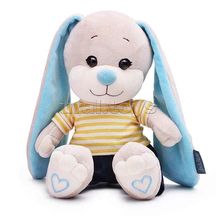 Зайчик Жак в футболке и джинсах, 20 см, в коробке