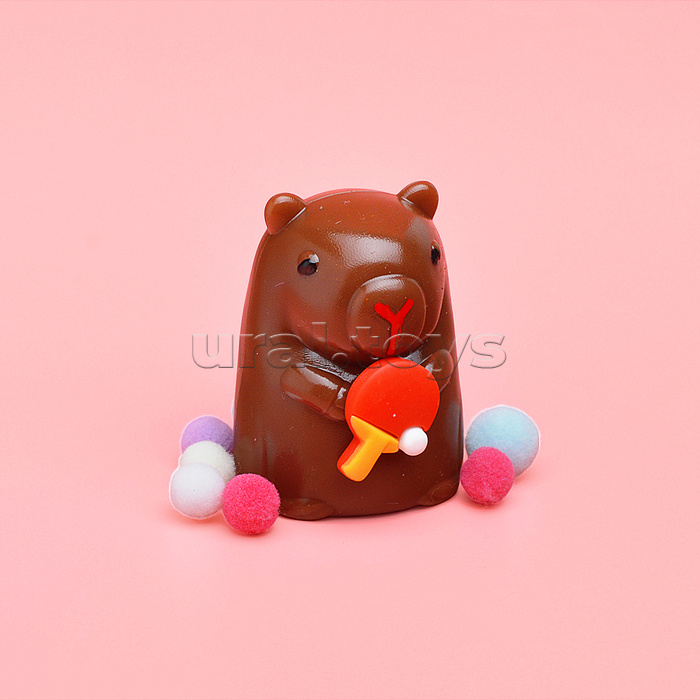 Игрушка -антистресс "Капибара с соком"