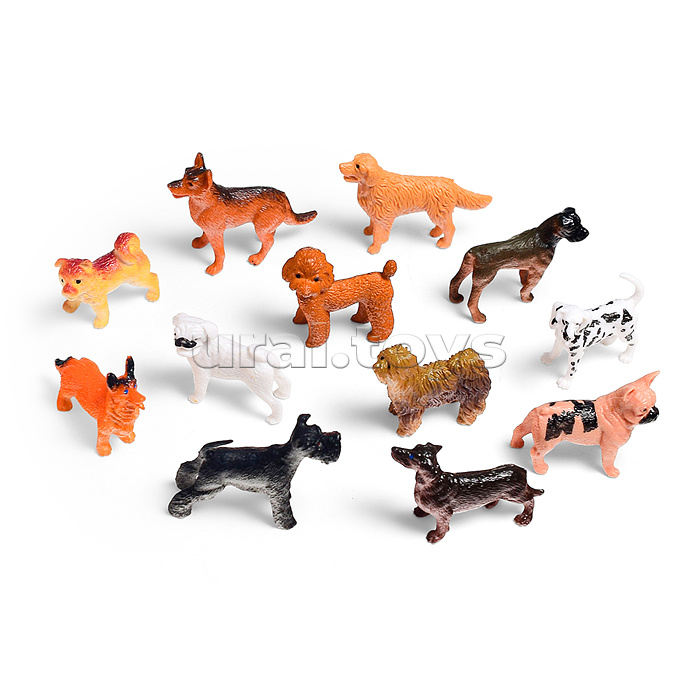 Набор животных "Собаки" (в ассортименте) в пакете