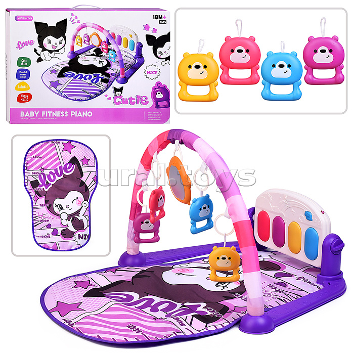 Коврик развивающий "Любимые зверята" в коробке