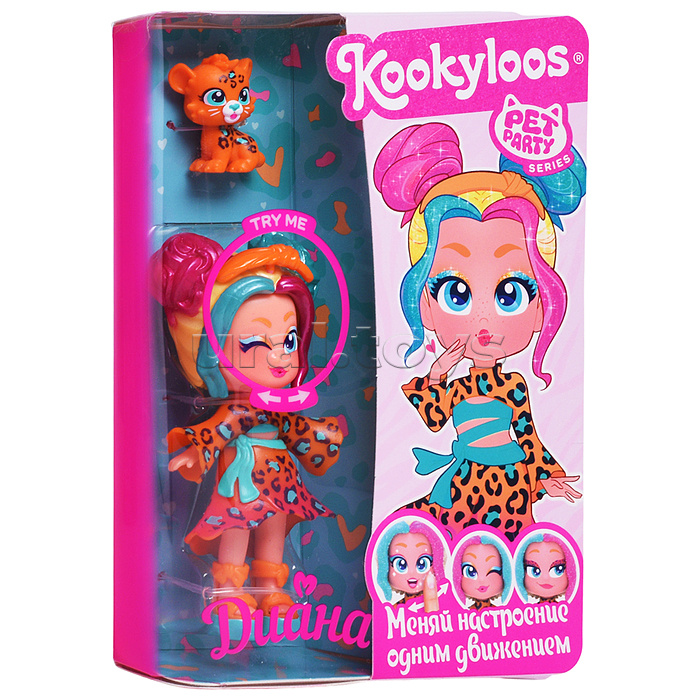 Игровой набор кукла Pets Party. Кукла Diana и питомец