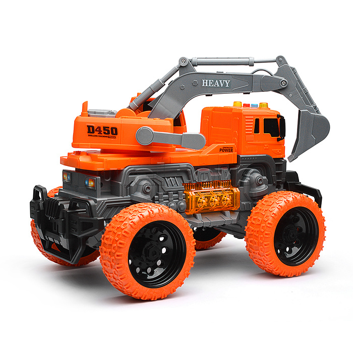 Машина "ТехноЛидер" 1:16 (свет, звук) в коробке (цвет оранжевый)