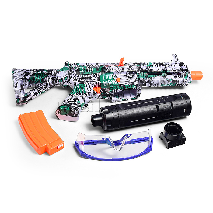 Автомат "Десант" стреляет гелевыми пулями, в коробке