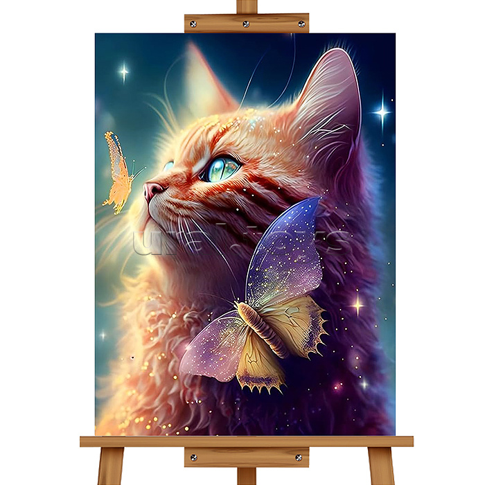 Мозаика алмазная "Кошечка" 20*30см.