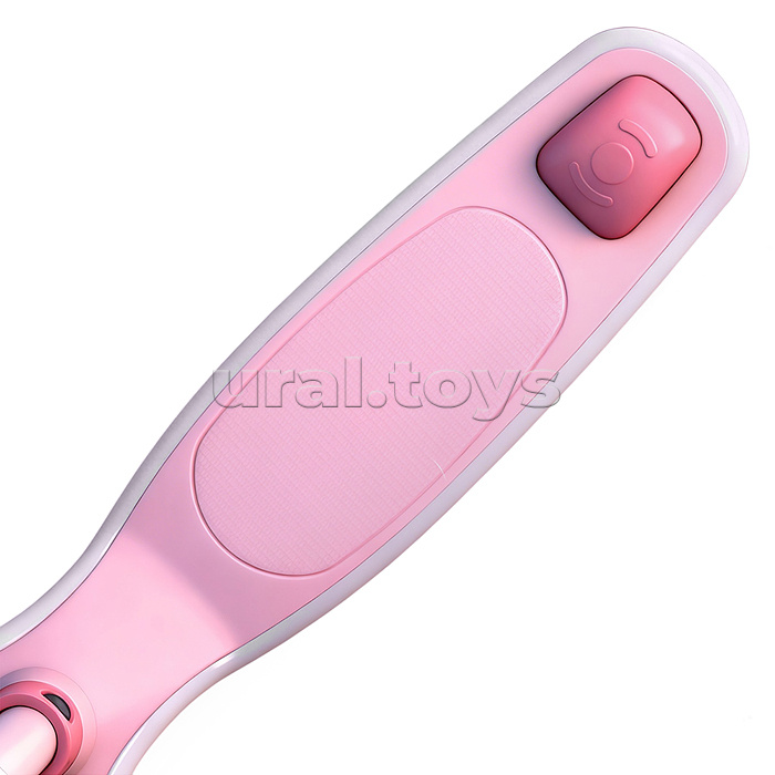 Самокат 3-х колесный ROCKET,колеса PU со светом, цвет розовый