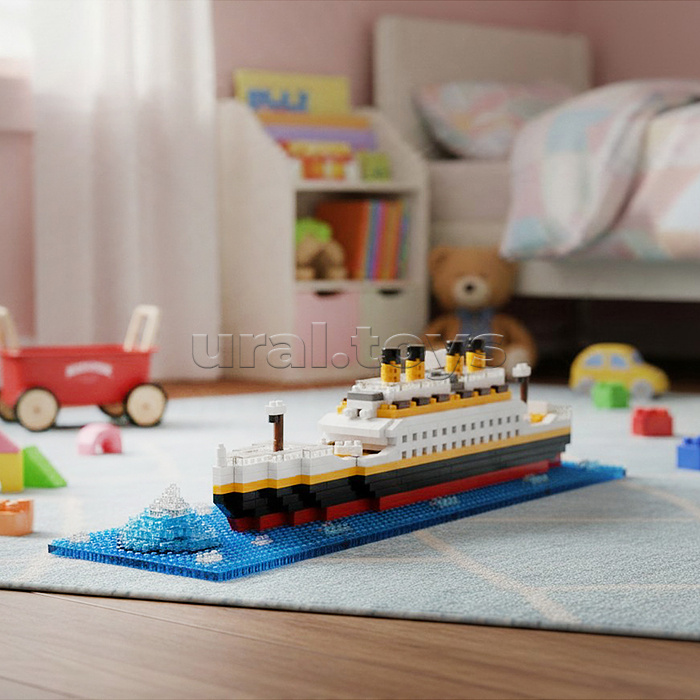 Конструктор "Пассажирский лайнер "Морской гигант" 3D, в коробке