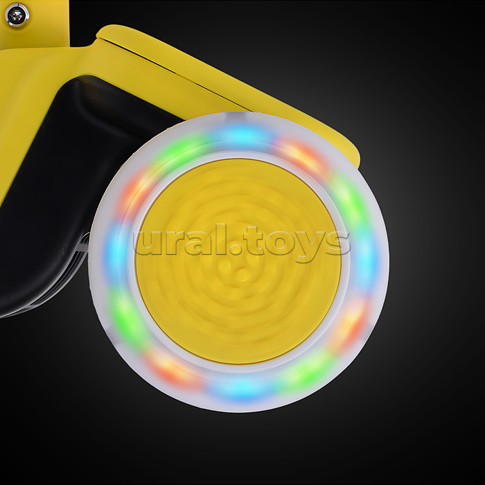 Самокат 3-х. кол., колеса PU, желтый, в коробке