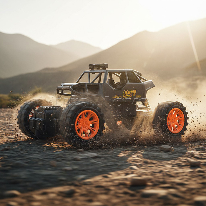 Машина "Ралли" черная р/у, 27MHz, в коробке