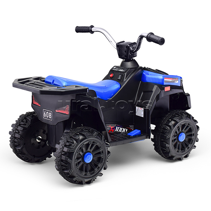 Квадроцикл "Guadrokids" на аккумуляторе, одноместный (синий)