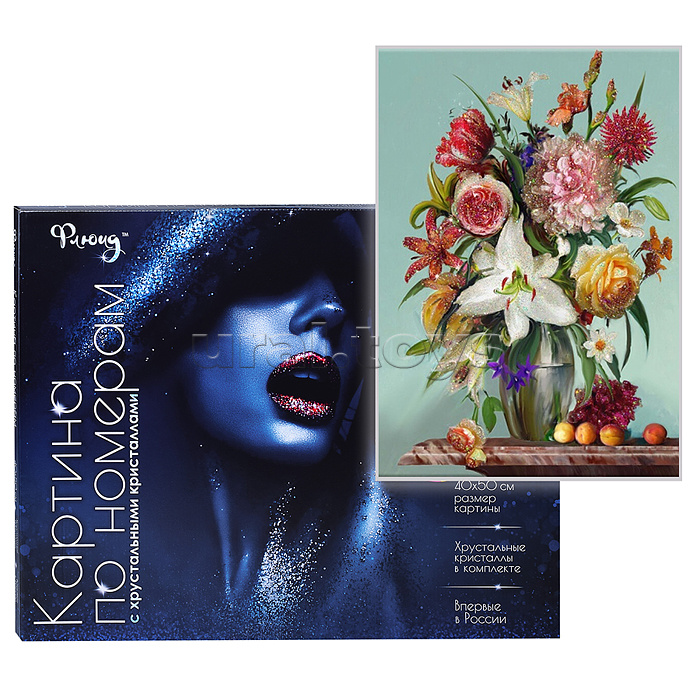 Картина по номерам 40х50 "Бузин. Цветы и фрукты" с кристаллами из хрусталя (30 цветов) Картина по номерам 40х50 "Бузин. Цветы и фрукты" с кристаллами из хрусталя (30 цветов)