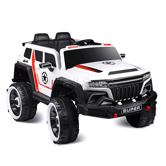 Электромобиль "Бархан" 12V7A с полным приводом, белый