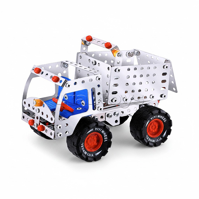 Конструктор "Самосвал" (194 дет.) металл, в коробке