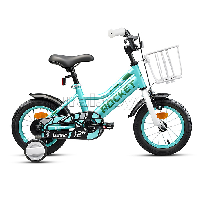 Велосипед 12" Rocket Basic, цвет бирюзовый