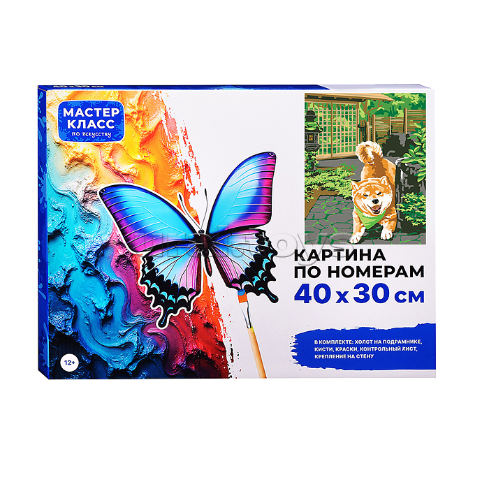 Набор для рисования "Картина по номерам 30х40см. Щенок"