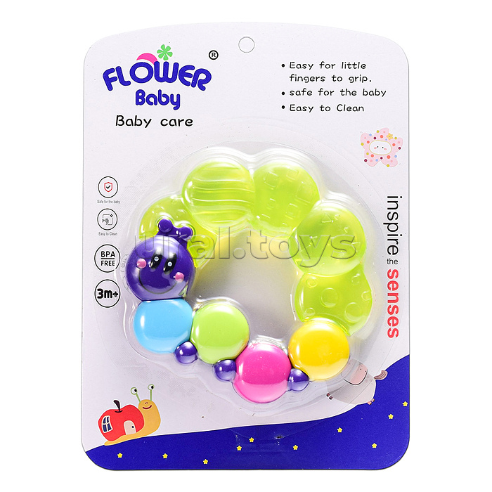 Игрушка -грызунок "Гусеница"