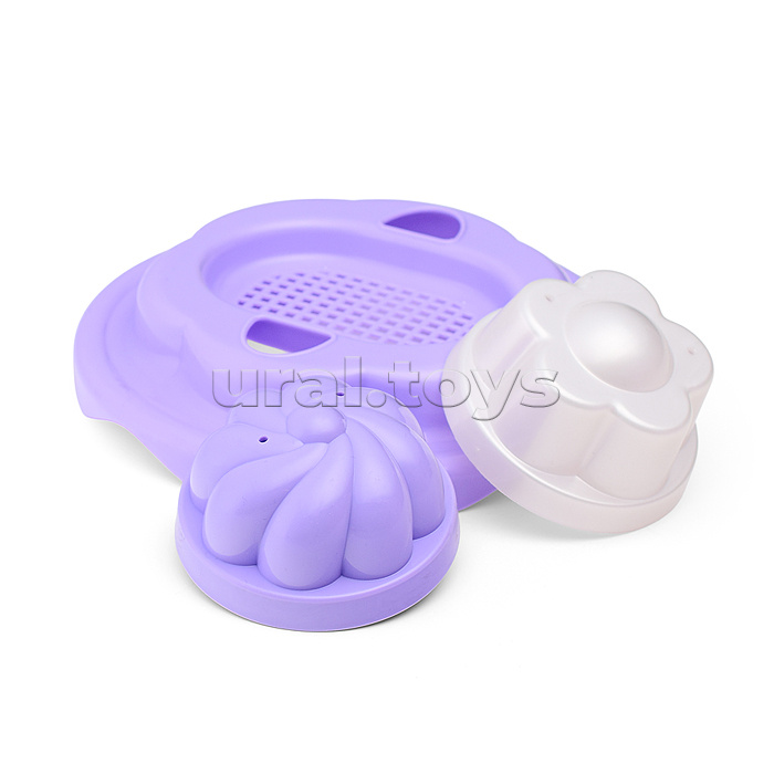 Набор Disney «Минни» №12: ведро с наклейкой, ситечко "Солнышко", лопатка №5, грабельки №5, 2 формочки, лейка №10