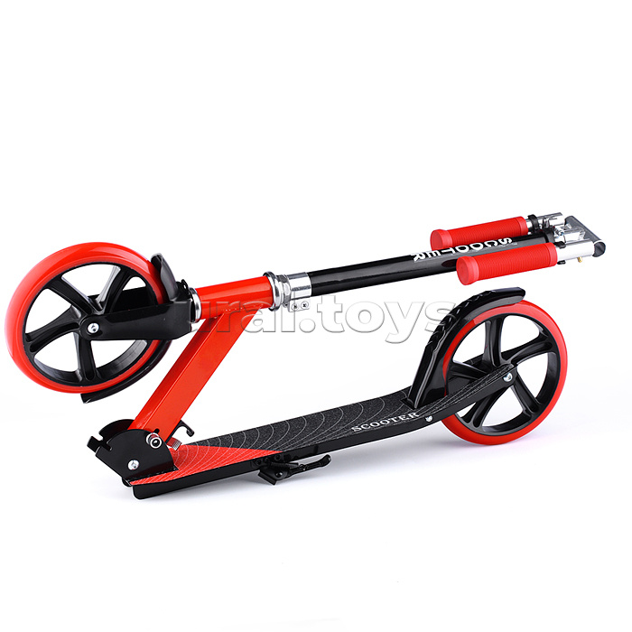 Самокат 2-х кол., красный, колёса PU/200 мм., ABEC 7, в коробке