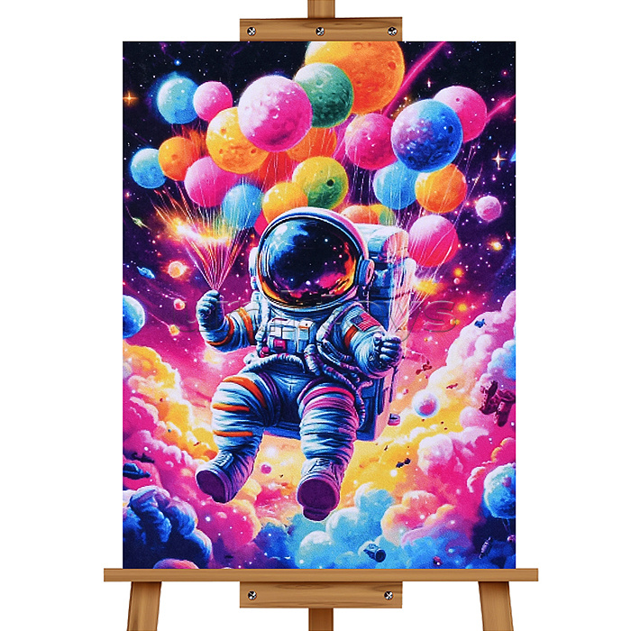 Мозаика алмазная "Космонавт" 20*30см.