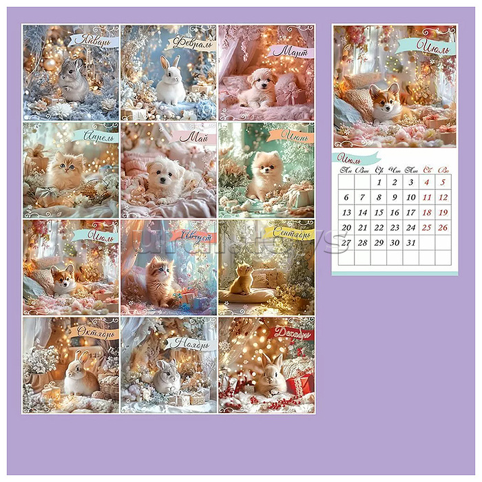 Календарь перекидной на 2026 год "Уютное счастье" Календарь перекидной на 2026 год "Уютное счастье"
