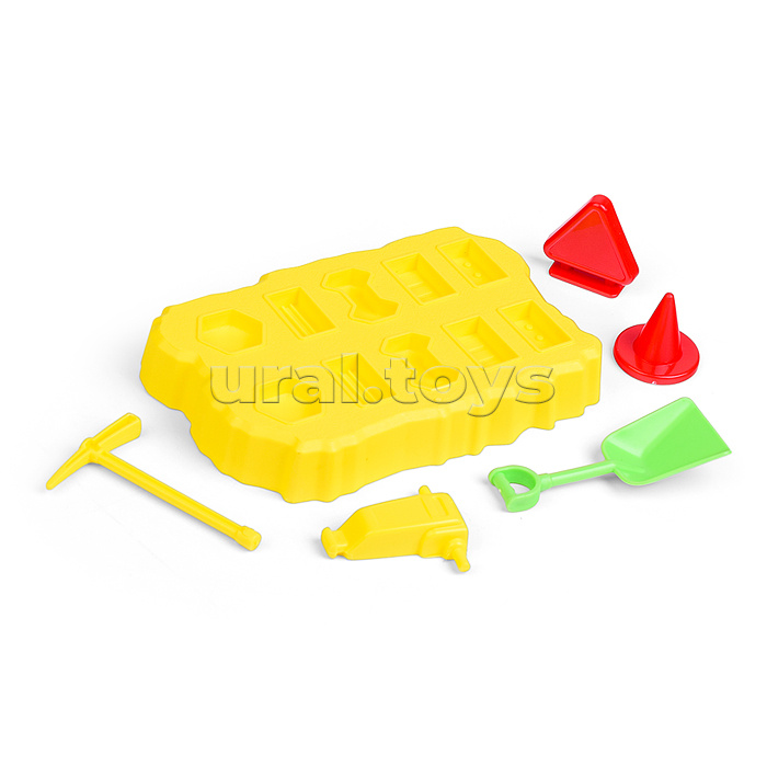 Набор кинетический песок "Стройка" 750г Набор кинетический песок "Стройка" 750г