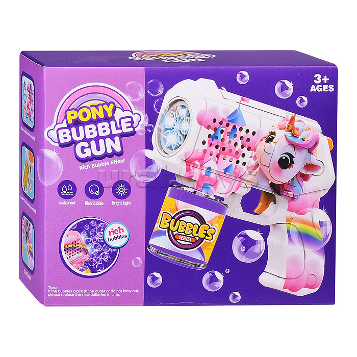 Бластер для мыльных пузырей "Пузырьковое веселье" в коробке