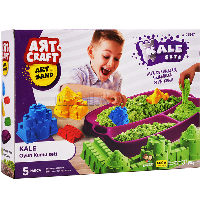 Набор кинетический песок "Строим крепость" 600г Набор кинетический песок "Строим крепость" 600г