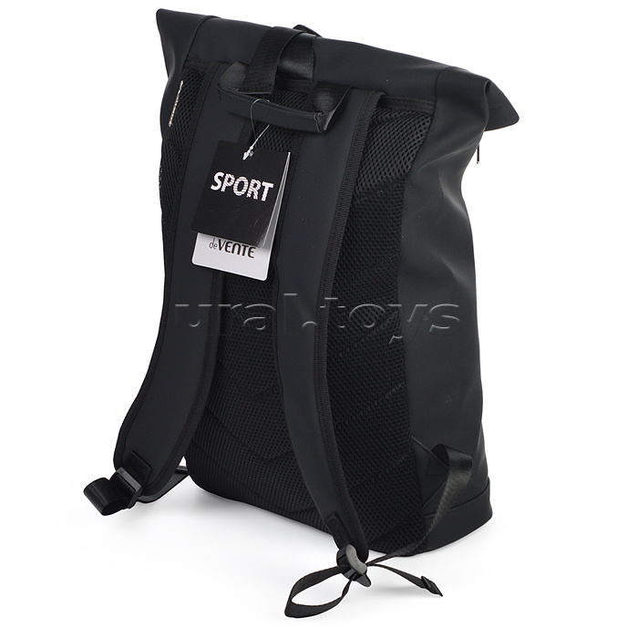 Рюкзак-скрутка "Sport" подростковый 40x30x14 см (14 л) вес 300 г, высококачественный нейлон, эргономичная вентилируемая спинка и уплотненные вентилируемые лямки, 1 отделение на молнии, 1 передний карман на молнии, пряжка для фиксации, потайной карман в сп