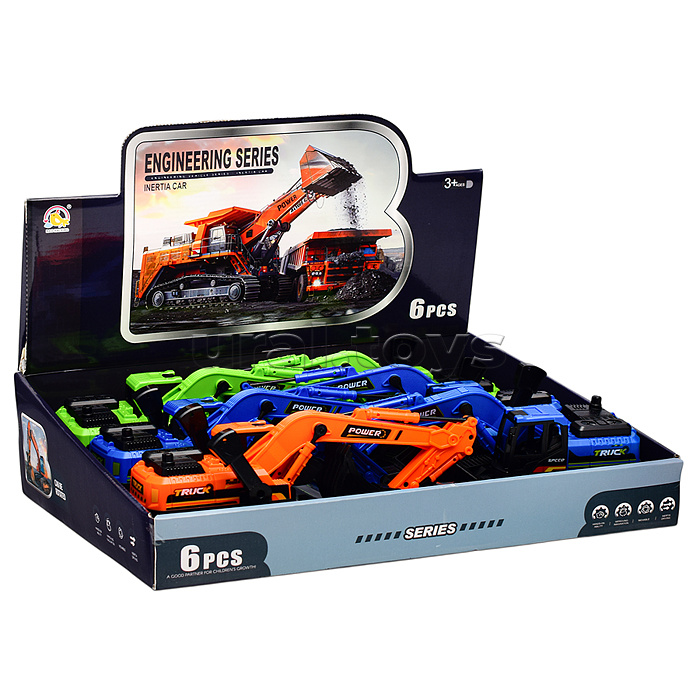 Экскаватор "Строитель" в коробке