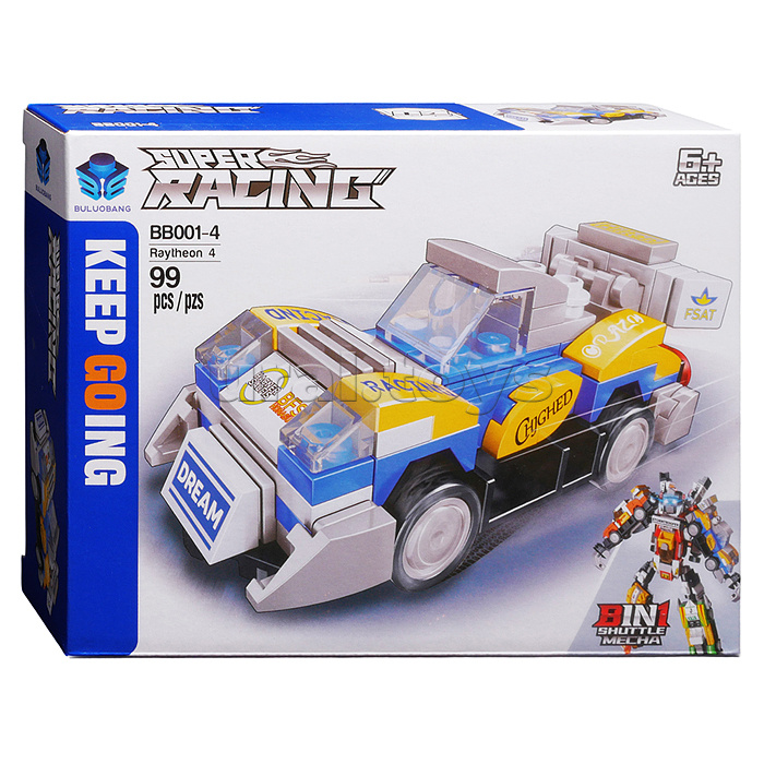 Конструктор "Суперкар" 8 в 1 (786 дет.) в коробке