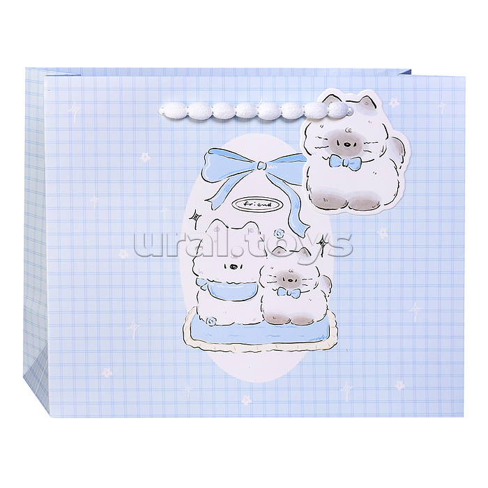 Пакет подарочный "Пушистик" 24,5*29,5*9,5см.