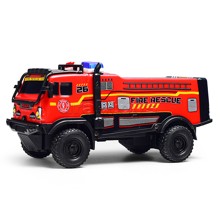 Машина "Броневик" 1:18, свет, звук, в коробке