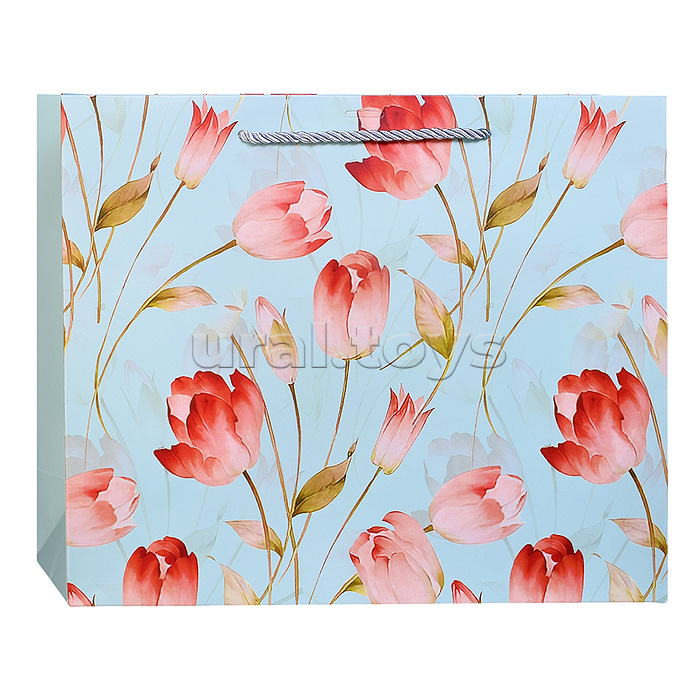 Пакет подарочный "Краски весны" 32*26*11см.