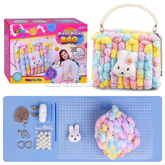 Набор творческая мастерская A6601A "Мягкая сумочка" в коробке