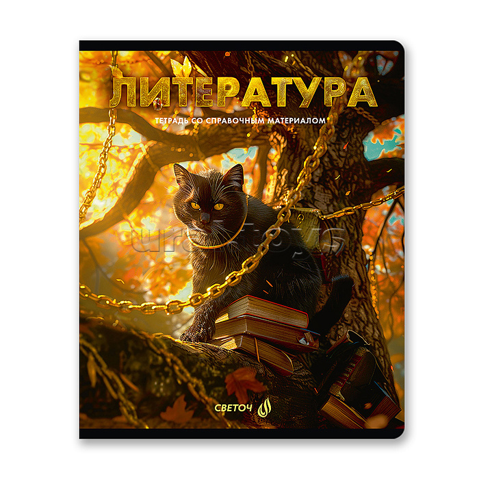 Комплект тетрадей 48л. клетка/линия со справоч. материал. "Остров легенд" 12 предметов